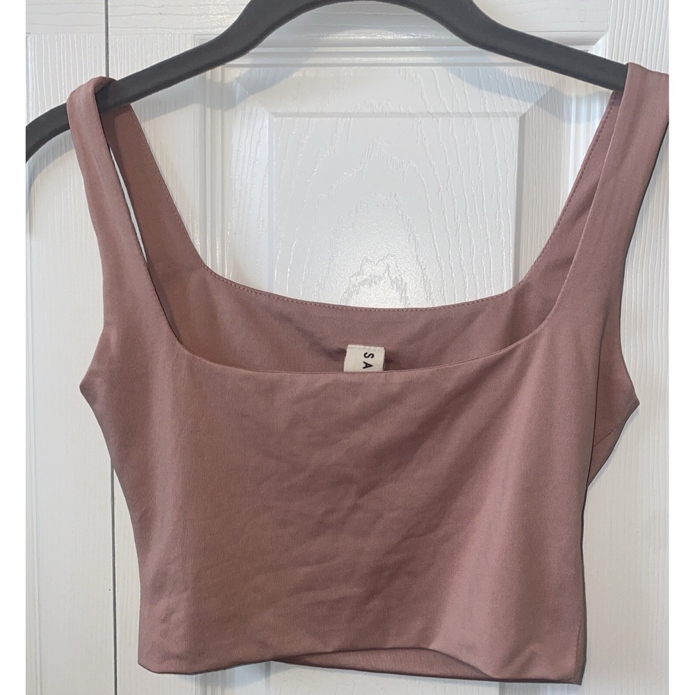Salty Seamless Nude Crop Top Small Women's  Juniors